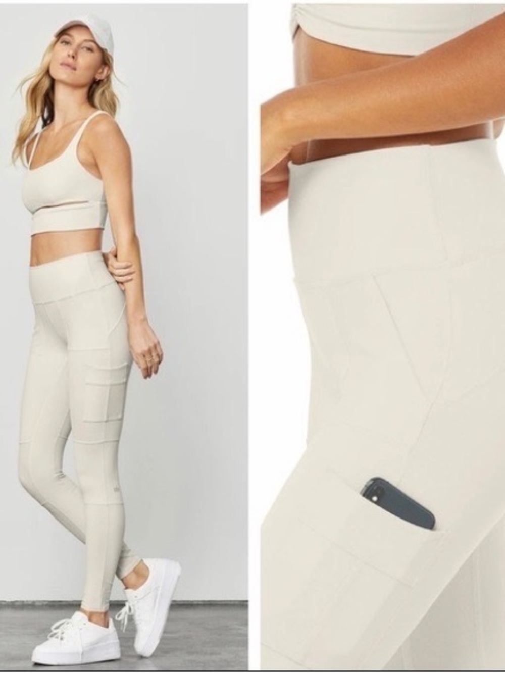 Alo Cargo Leggings Off White